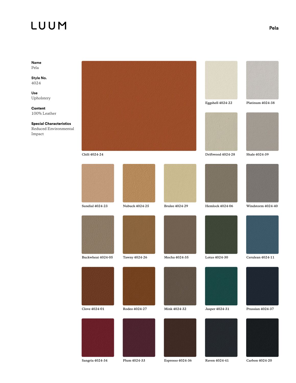 Pela - Buckwheat - 4024 - 05 - Half Yard Sample Card