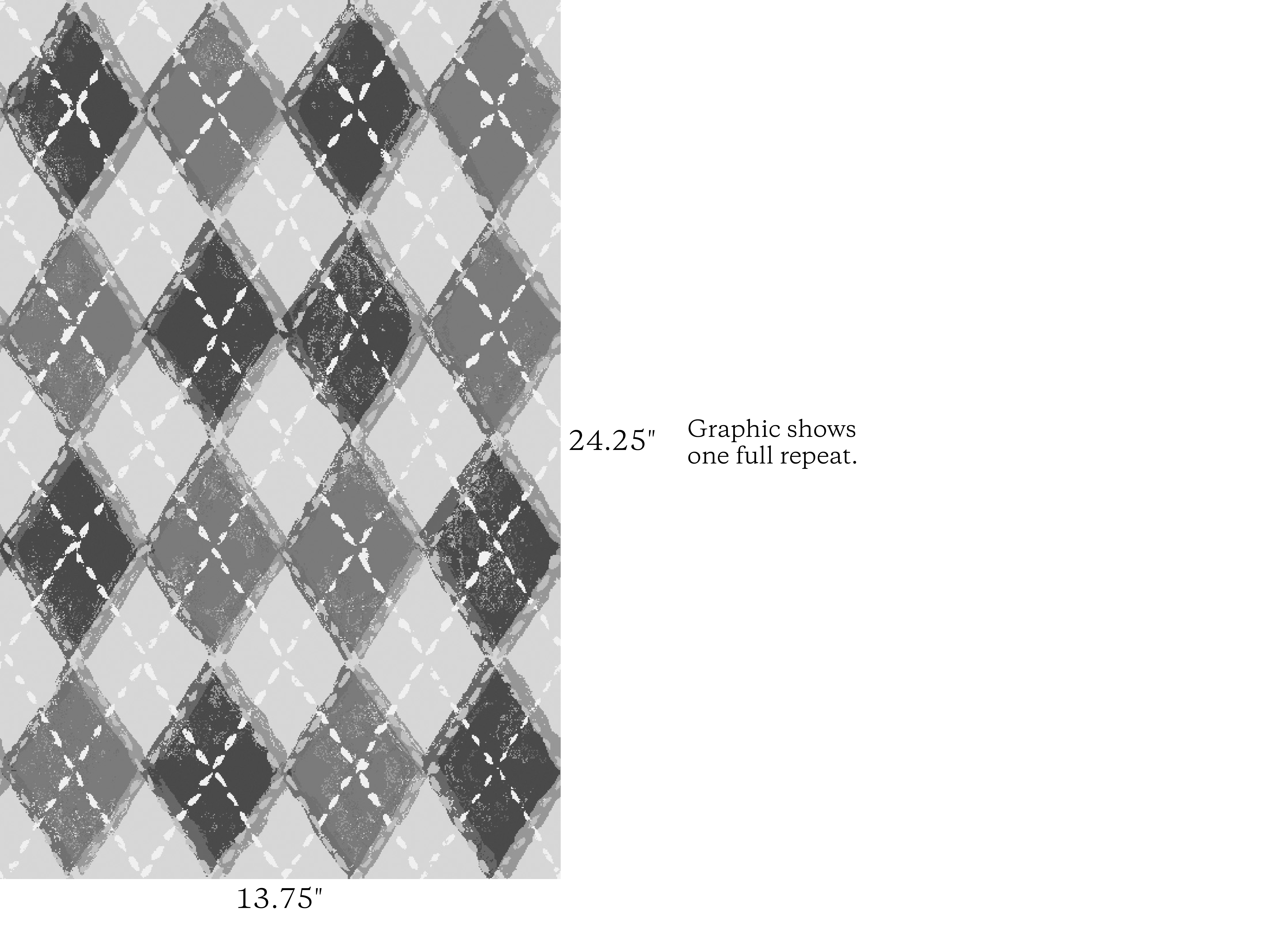 Oblique Argyle - Salty Peppercorn - 4131 - 01 Pattern Repeat Image