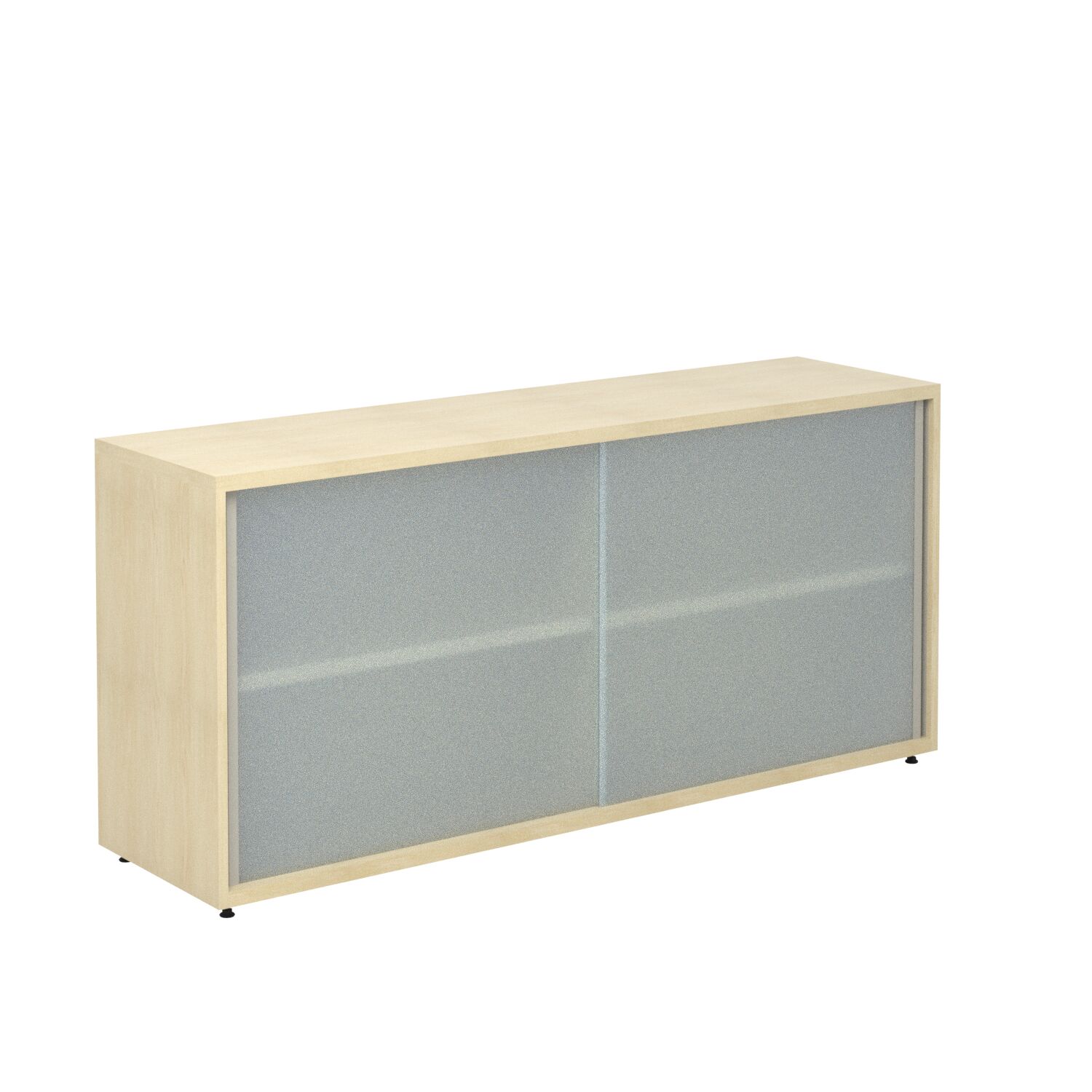 District Storage High Double Sliding Door Credenza - Standard
