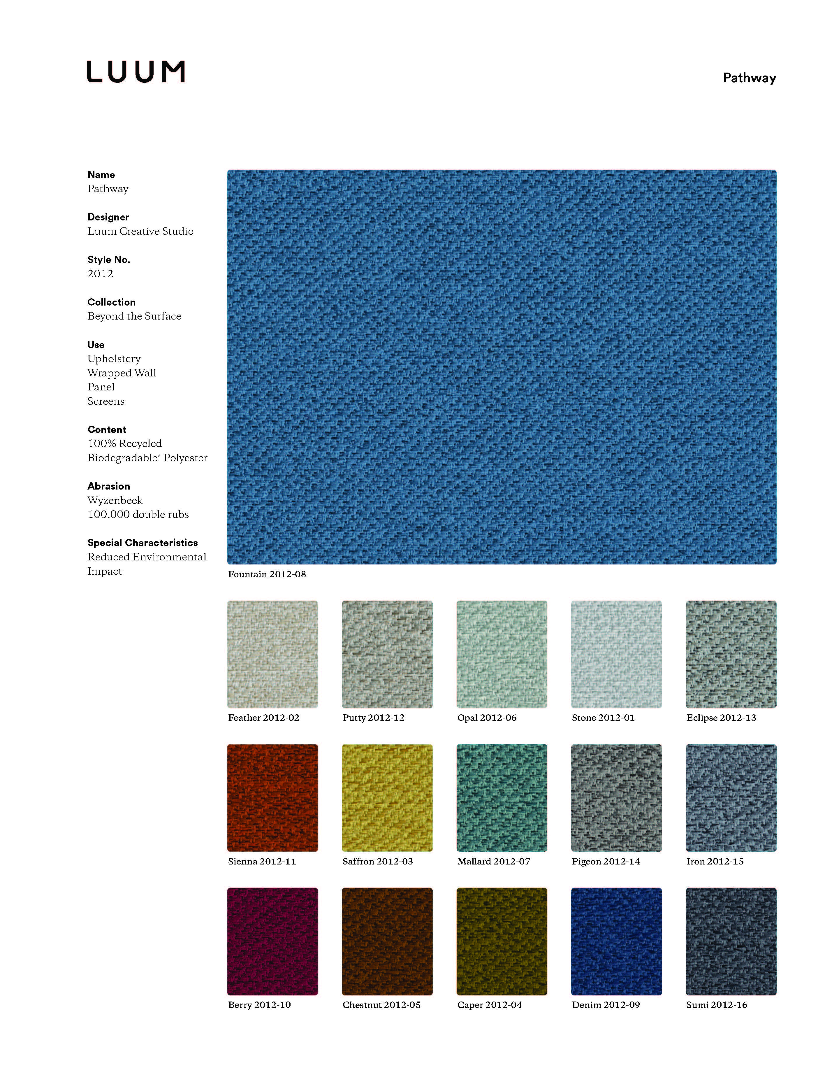 Pathway - 2012 Sample Card